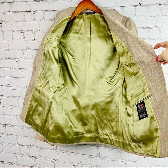 Vintage 70s Austin Reed of Regent Street Union Made in USA Tan Tweed Blazer - Picture 6 of 13